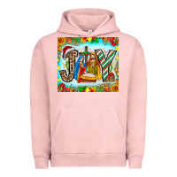 Pigment Salmon joy jesus Urban Hoodie - CowhideDigitalArt