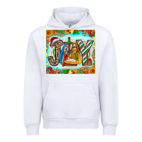 White joy jesus Urban Hoodie - CowhideDigitalArt