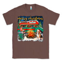 Chestnut Merry Christmas with camper van Classic Tee - NancyCooperArtShop