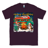 Plum Merry Christmas with camper van Classic Tee - NancyCooperArtShop