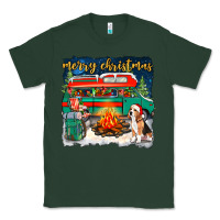 Sports Green Merry Christmas with camper van Classic Tee - NancyCooperArtShop