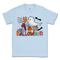 Dusty Blue My 1st Halloween Classic Tee - CowhideDigitalArt