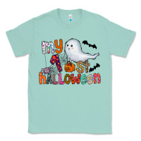 Seafoam My 1st Halloween Classic Tee - CowhideDigitalArt