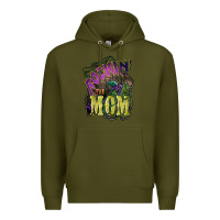 Army Green Rockin the mom Mother's Day Premium Hoodie - HowdyJamesFarm