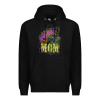 Black Rockin the mom Mother's Day Premium Hoodie - HowdyJamesFarm