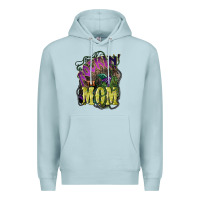 Blue Mist Rockin the mom Mother's Day Premium Hoodie - HowdyJamesFarm