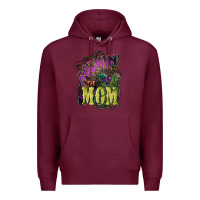 Burgundy Rockin the mom Mother's Day Premium Hoodie - HowdyJamesFarm