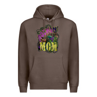 Coffee Rockin the mom Mother's Day Premium Hoodie - HowdyJamesFarm