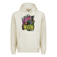 Oatmeal Heather Rockin the mom Mother's Day Premium Hoodie - HowdyJamesFarm