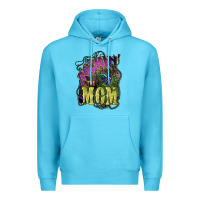 Ocean Blue Rockin the mom Mother's Day Premium Hoodie - HowdyJamesFarm