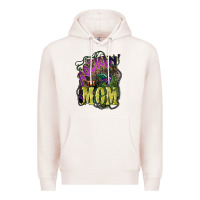 Pale Pink Rockin the mom Mother's Day Premium Hoodie - HowdyJamesFarm