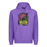 Purple Rockin the mom Mother's Day Premium Hoodie - HowdyJamesFarm