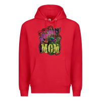 Red Rockin the mom Mother's Day Premium Hoodie - HowdyJamesFarm