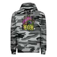 Slate Camo Rockin the mom Mother's Day Premium Hoodie - HowdyJamesFarm