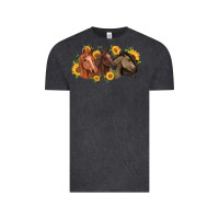Vintage Black western horses Vintage Tee - MaliasSmallBusiness