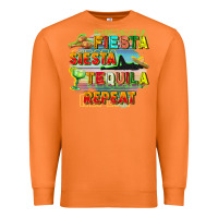Carrot Fiesta siesta tequila repeat Premium Sweatshirt - FaDigitalArtStudio