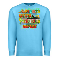 Ocean Blue Fiesta siesta tequila repeat Premium Sweatshirt - FaDigitalArtStudio