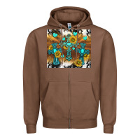 Chestnut western crosses and sunflowers Zipper Hoodie - TumblerDesignByShophia