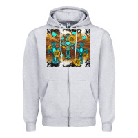 Heather Grey western crosses and sunflowers Zipper Hoodie - TumblerDesignByShophia