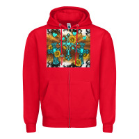 Red western crosses and sunflowers Zipper Hoodie - TumblerDesignByShophia