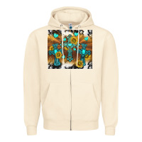 Sandshell western crosses and sunflowers Zipper Hoodie - TumblerDesignByShophia