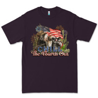 Plum chill the fourth out cows 4th july america Premium Tee - NancyCooperArtShop