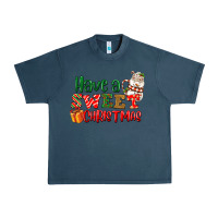 Midnight Navy Have a sweet Christmas Urban Heavy Tee - NancyCooperArtShop