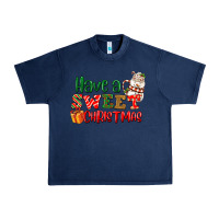 Navy Have a sweet Christmas Urban Heavy Tee - NancyCooperArtShop