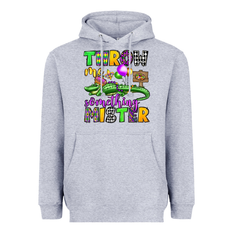 Throw Me Something Mister Mardi Gras Olivia Heavyweight Hoodie by OliviaCreatesArt | Teevron