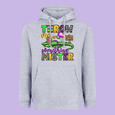 Throw Me Something Mister Mardi Gras Olivia Heavyweight Hoodie Designed By Oliviacreatesart