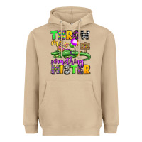 Mushroom throw me something mister mardi gras olivia Heavyweight Hoodie - OliviaCreatesArt