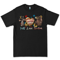 Black faith love freedom usa Premium Tee - NancyCooperArtShop