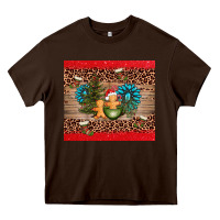 Chocolate Brown christmas trees gemstone Heavy Core Tee - AdoDesignShop