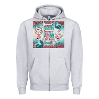 Heather Grey every patient leaves a paw print in my heart Zipper Hoodie - TumblerDesignByShophia