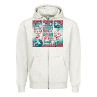 Oatmeal Heather every patient leaves a paw print in my heart Zipper Hoodie - TumblerDesignByShophia