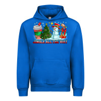 Cobalt Jingle All The Way Urban Hoodie - CowhideDigitalArt