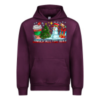 Mauve Wine Jingle All The Way Urban Hoodie - CowhideDigitalArt