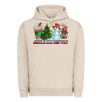 Pigment French Oak Jingle All The Way Urban Hoodie - CowhideDigitalArt