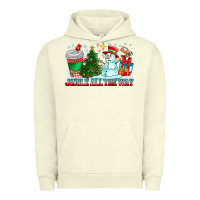 Pigment Pistachio Jingle All The Way Urban Hoodie - CowhideDigitalArt