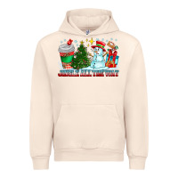 Sandshell Jingle All The Way Urban Hoodie - CowhideDigitalArt