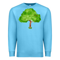 Ocean Blue tree fa element 1 Premium Sweatshirt - FaDigitalArtStudio