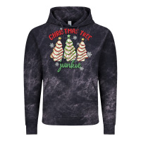 Cloud Black christmas tree junkie Vintage Hoodie - MaliasSmallBusiness
