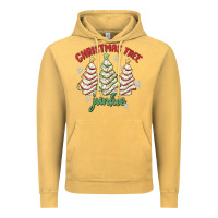Vintage Mustard christmas tree junkie Vintage Hoodie - MaliasSmallBusiness