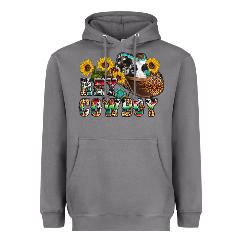 Hey Cowbow Heavyweight Hoodie by OliviaCreatesArt | Teevron