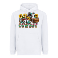 White hey cowbow Heavyweight Hoodie - OliviaCreatesArt