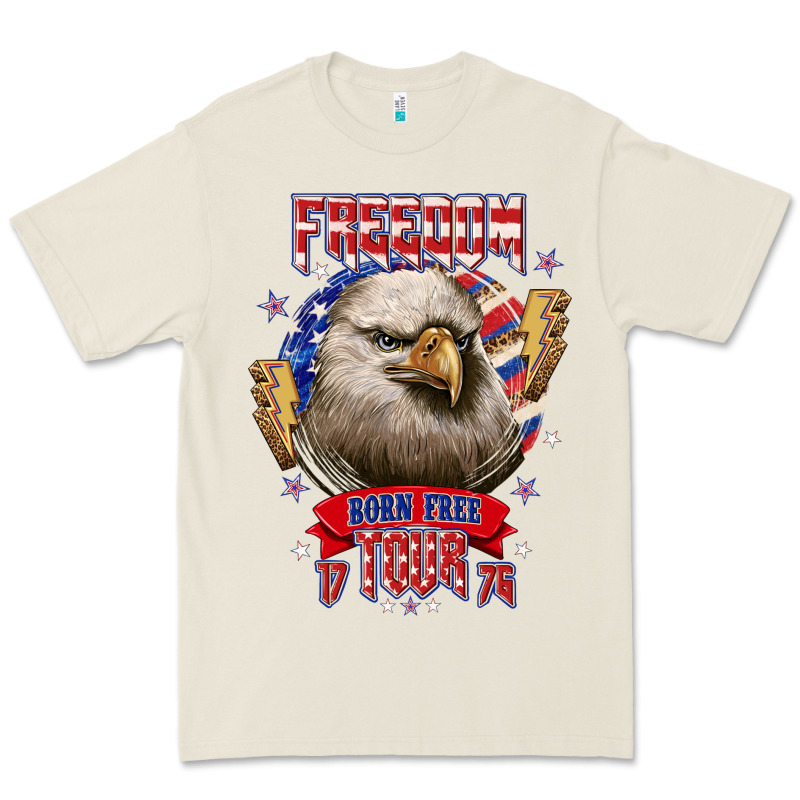 Freedom Born Free Tour 1776 Premium Tee by NancyCooperArtShop | Teevron