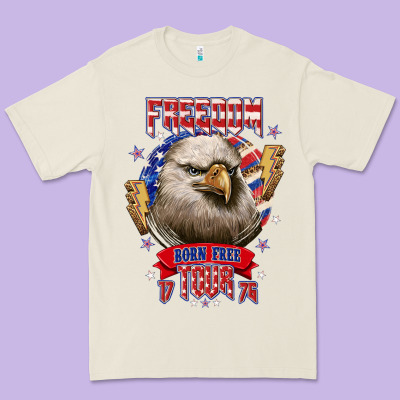 Freedom Born Free Tour 1776 Premium Tee Designed By Nancycooperartshop