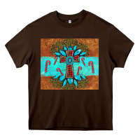 Chocolate Brown christmas cross gemstone Heavy Core Tee - AdoDesignShop