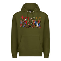 Army Green Christmas army mom mother's day Premium Hoodie - HowdyJamesFarm