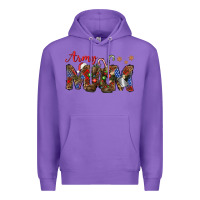 Purple Christmas army mom mother's day Premium Hoodie - HowdyJamesFarm